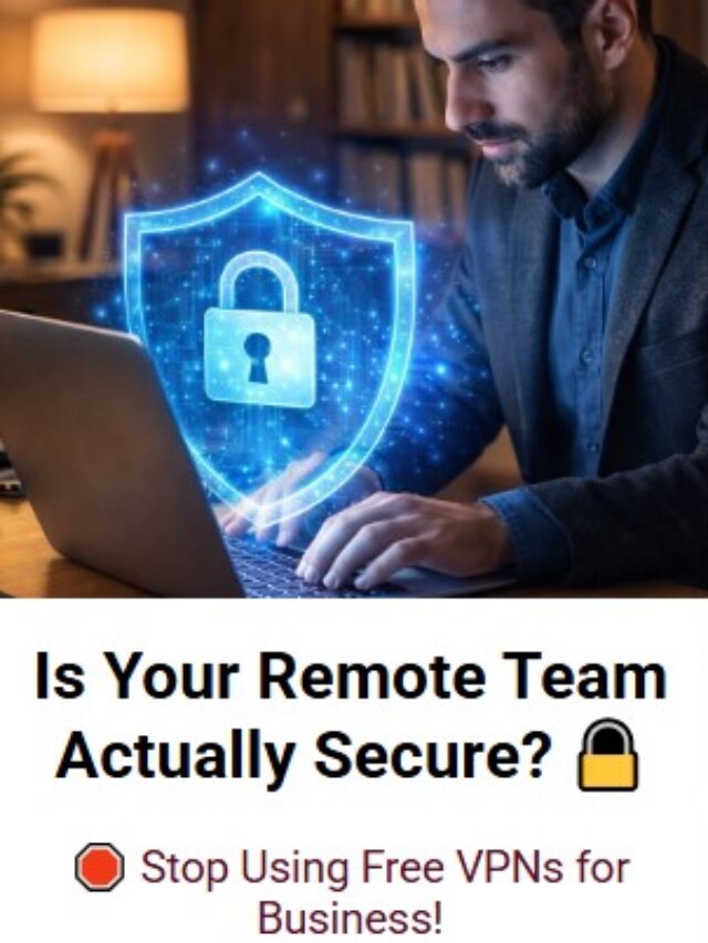 Secure WFH work from home setup laptop